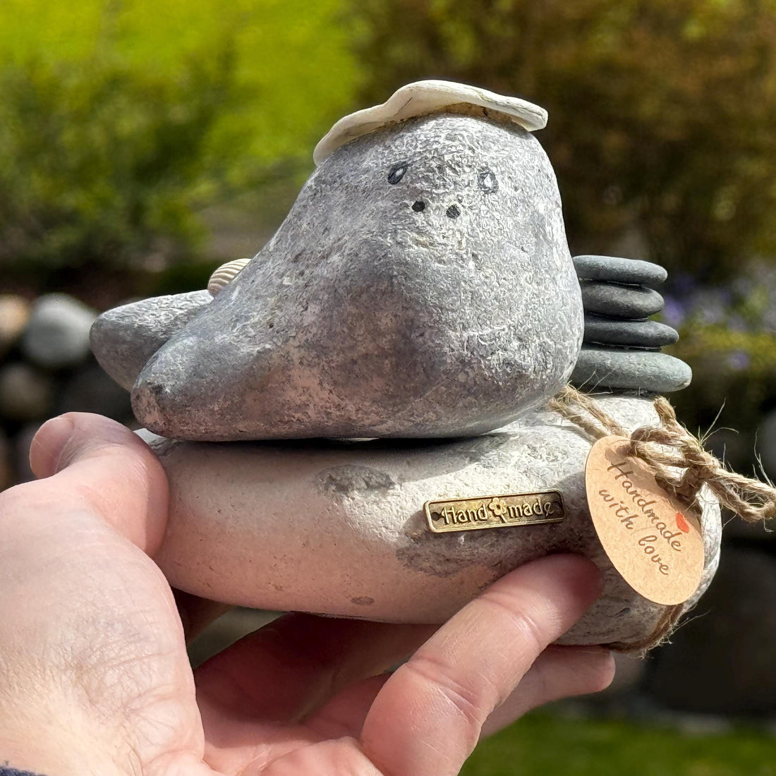 Maritime Steinfiguren aus echtem Feuerstein