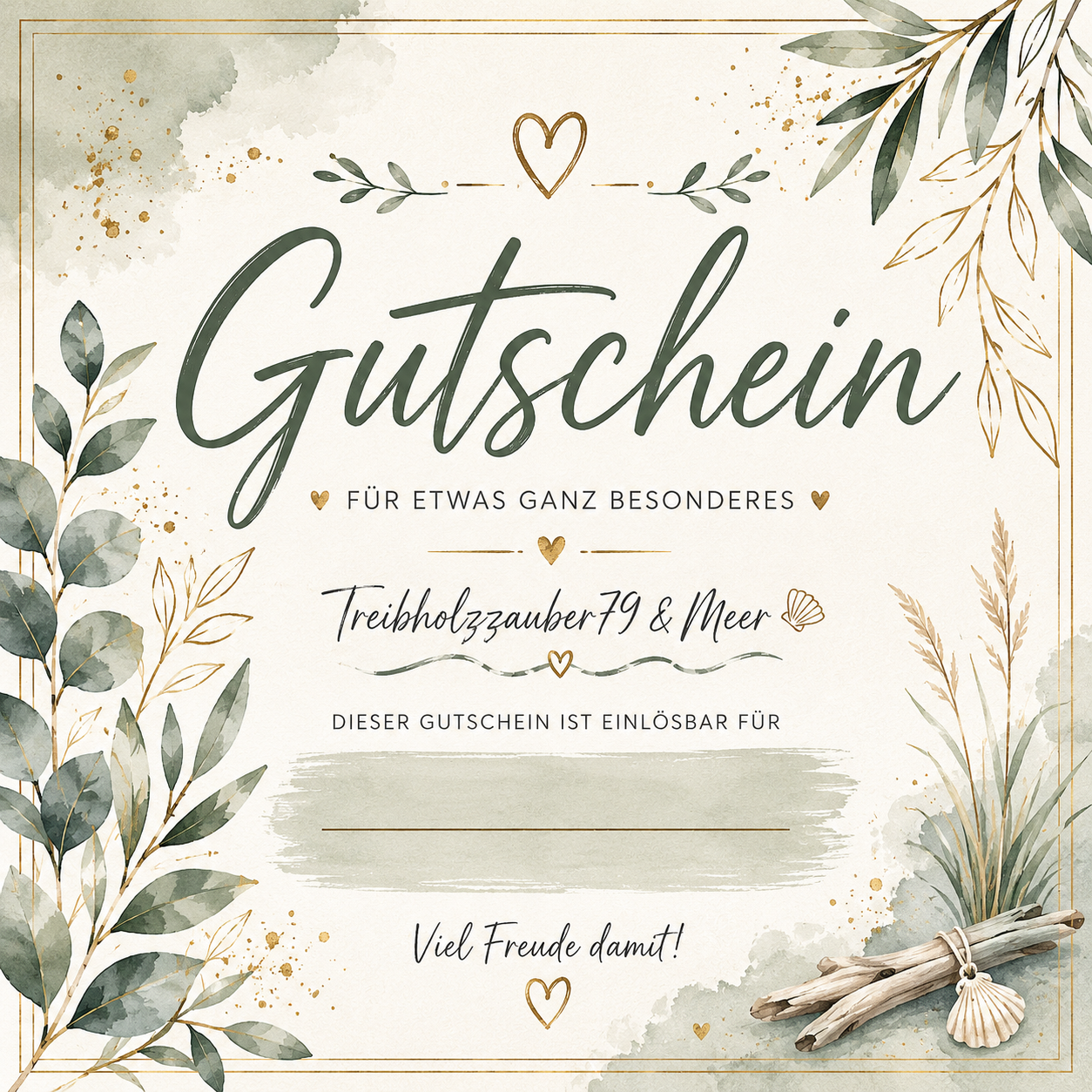 Geschenkgutschein von Treibholzzauber79 zum Download