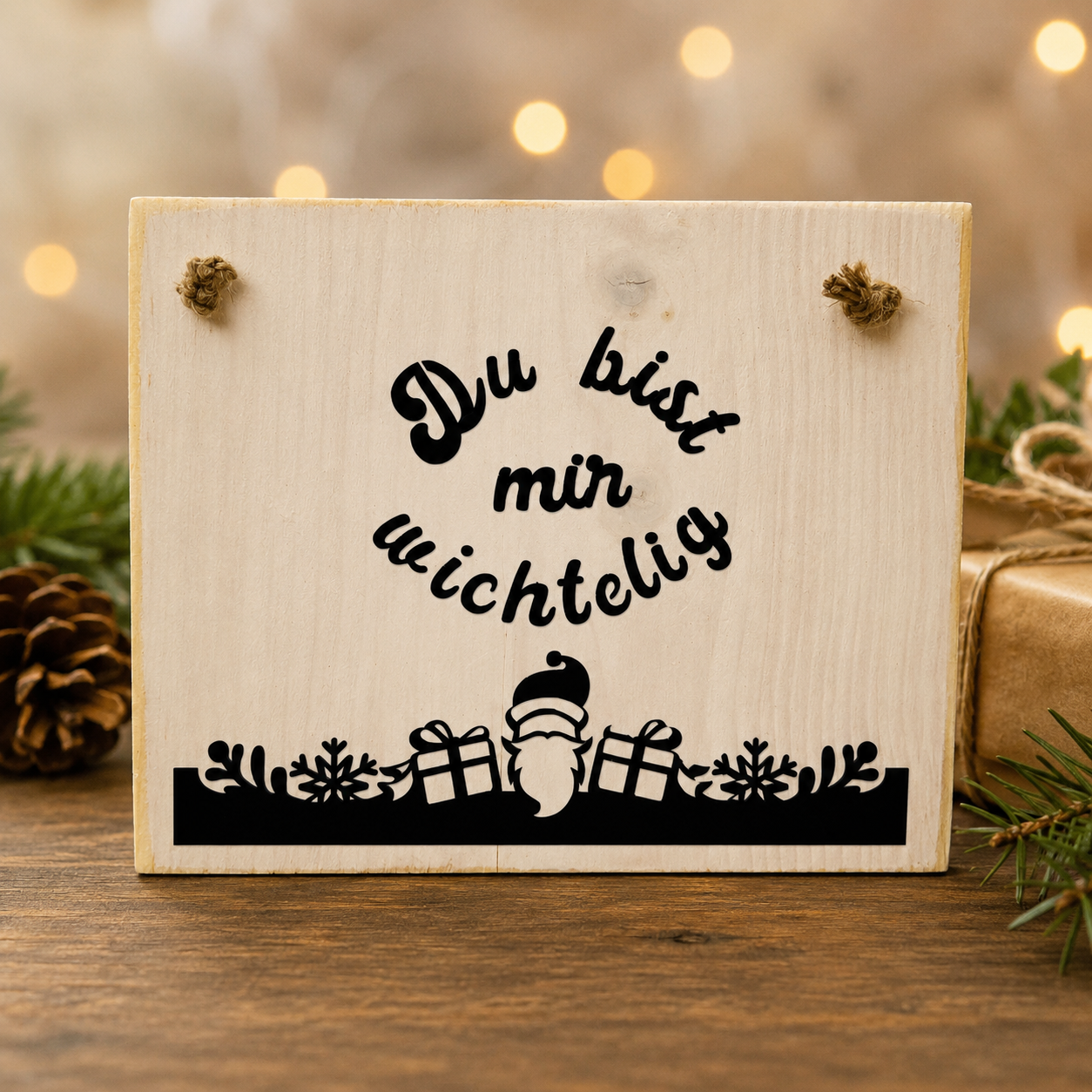 Dekoschild Weihnachten handgefertigt – nordische Küstendeko von Treibholzzauber79