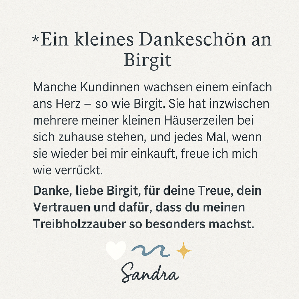 Liebevolle Bewertung für die nordischen Unikate an Treibholzzauber79