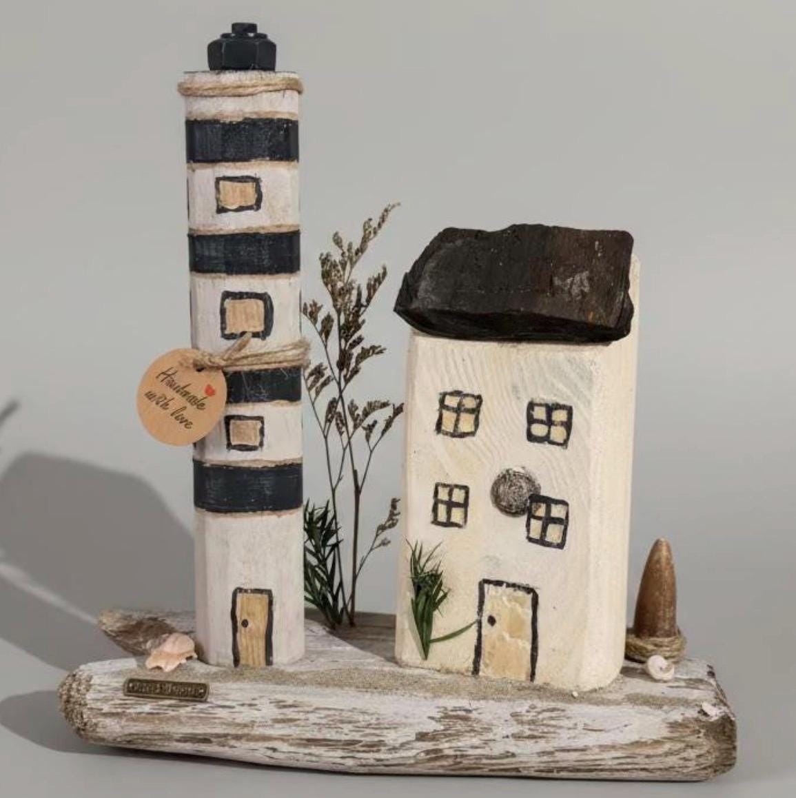Maritime Holz Deko Unikat mit natürlichen Materialien