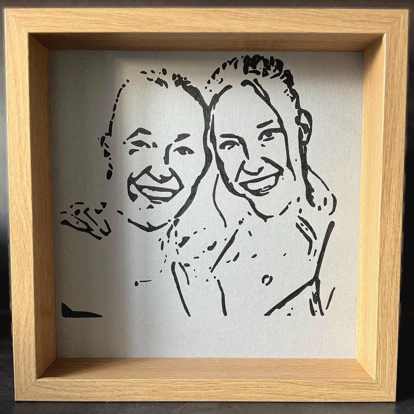 Personalisiertes Portrait im Bilderrahmen von Treibholzzauber79
