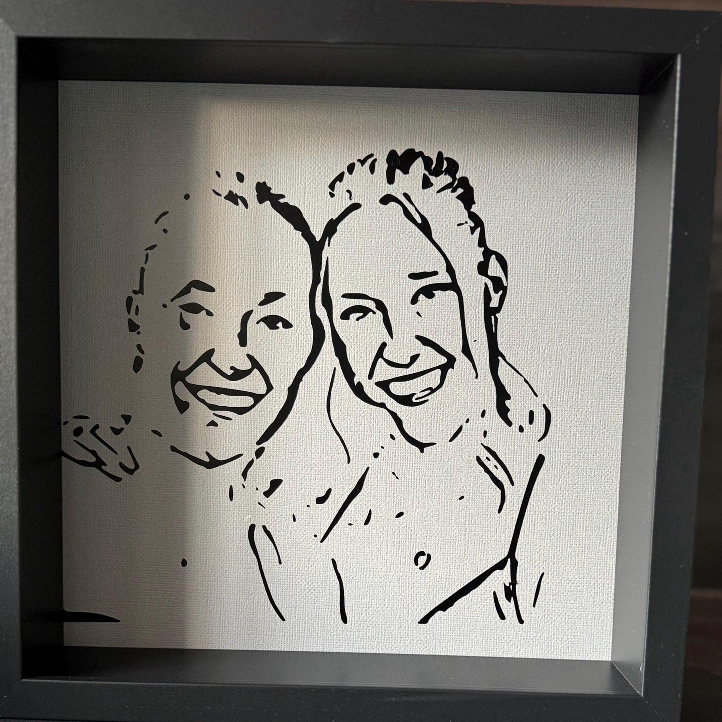 Personalisiertes Portrait im Bilderrahmen von Treibholzzauber79
