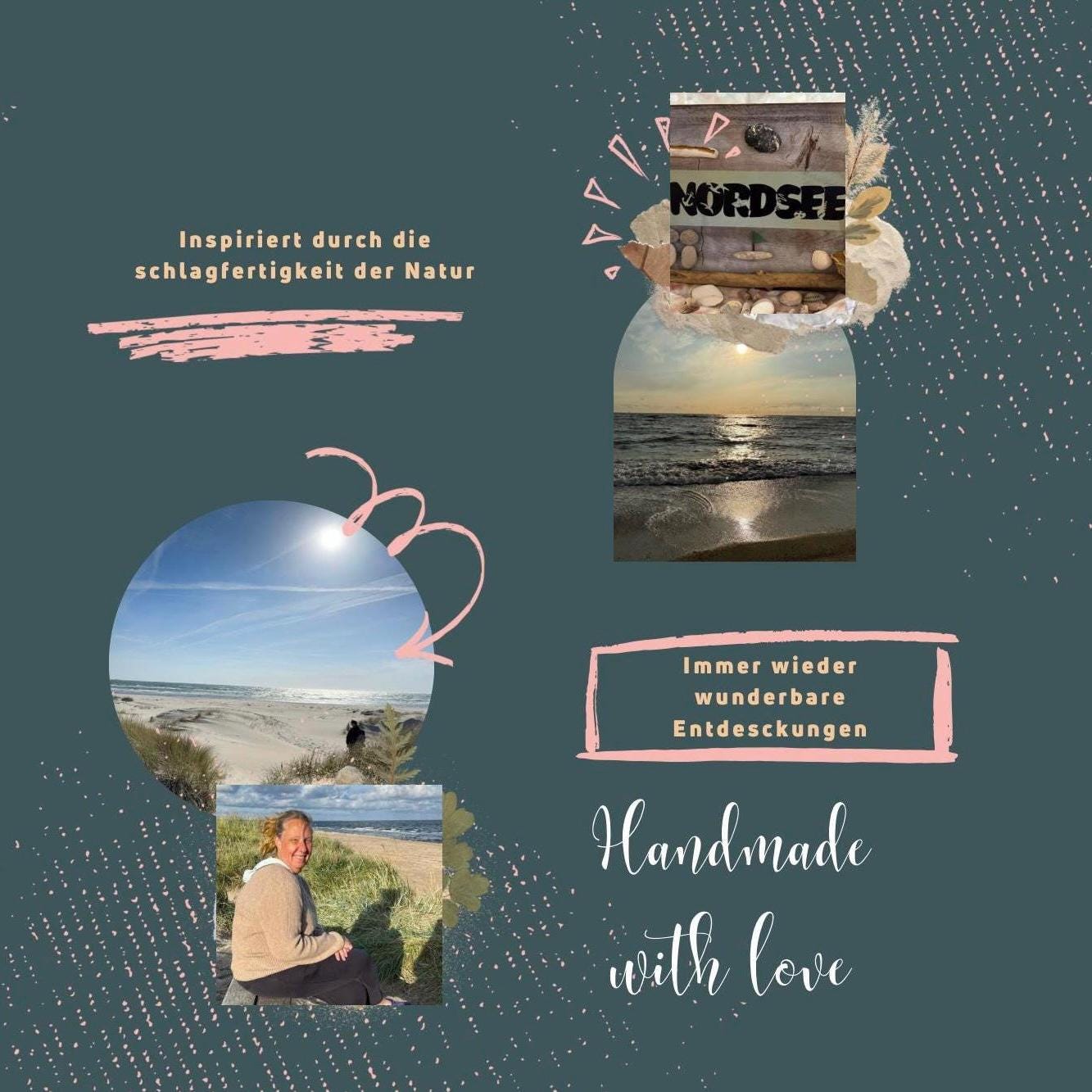 Inspiration durch Meer und Strand – handgemachte maritime Deko, nordische Küstendekoration mit Herz und Handarbeit.