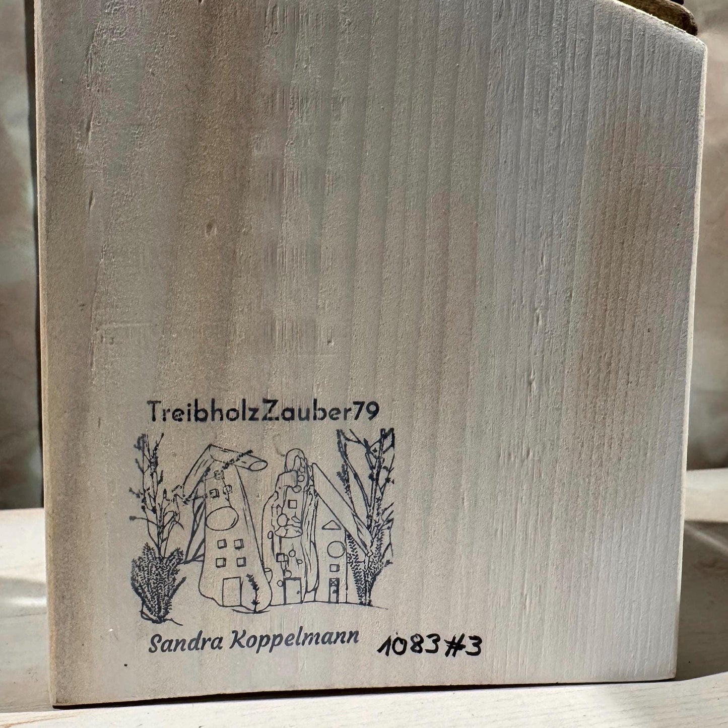 Vater & Sohn Dekohaus aus Treibholz – Handmade Driftwood Art | Geschenkidee Vatertag und Geburtstag – Handmade aus Holz
