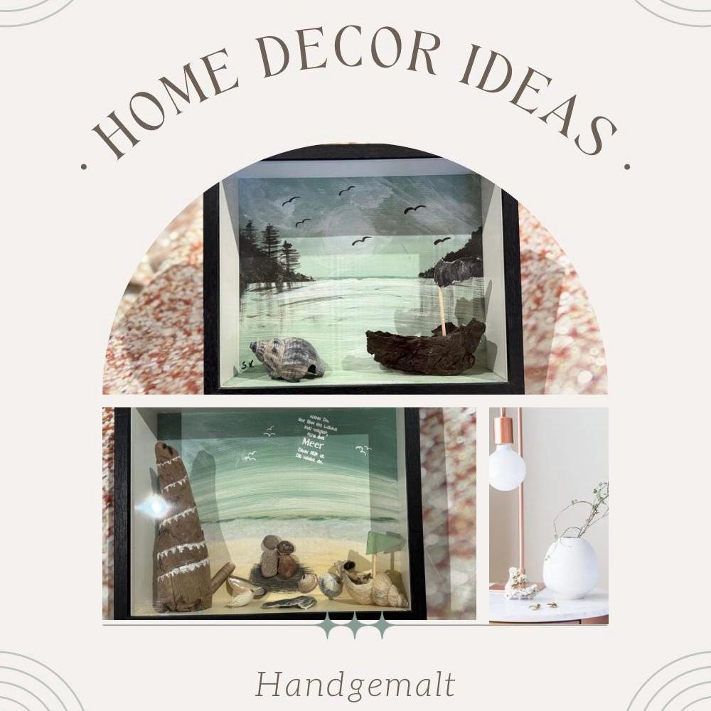 Inspiration durch Meer und Strand – handgemachte maritime Deko, nordische Küstendekoration mit Herz und Handarbeit.