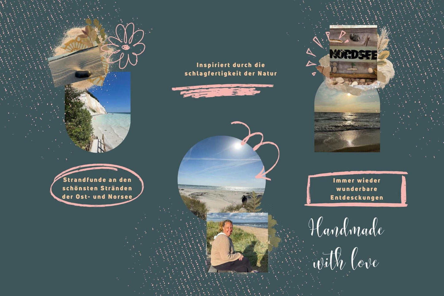 Inspiration durch Meer und Strand – handgemachte maritime Deko, nordische Küstendekoration mit Herz und Handarbeit.