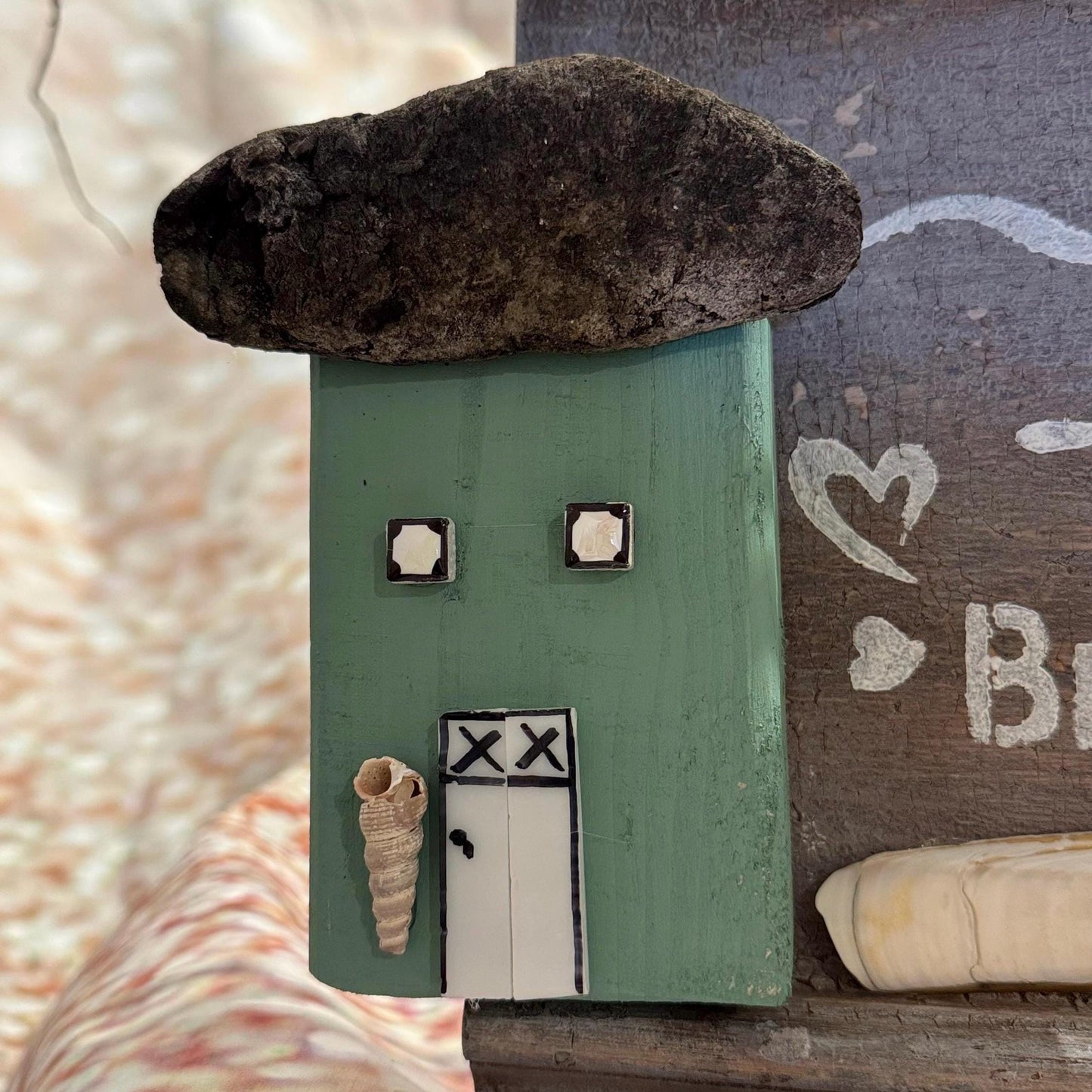 Handmade aus Acryl, Holz Eiche, Treibholz Ostsee, Muschel Nordsee, Mosaik, Holz von Treibholzzauber79