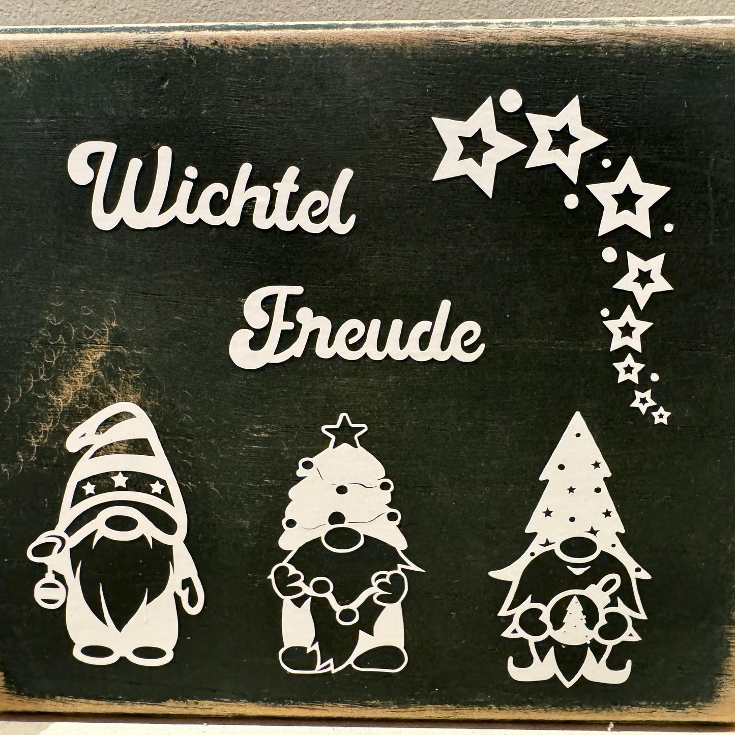 Handgefertigtes Holz-Türschild Weihnachten – maritime Deko aus Vinyl und Eiche von Treibholzzauber79