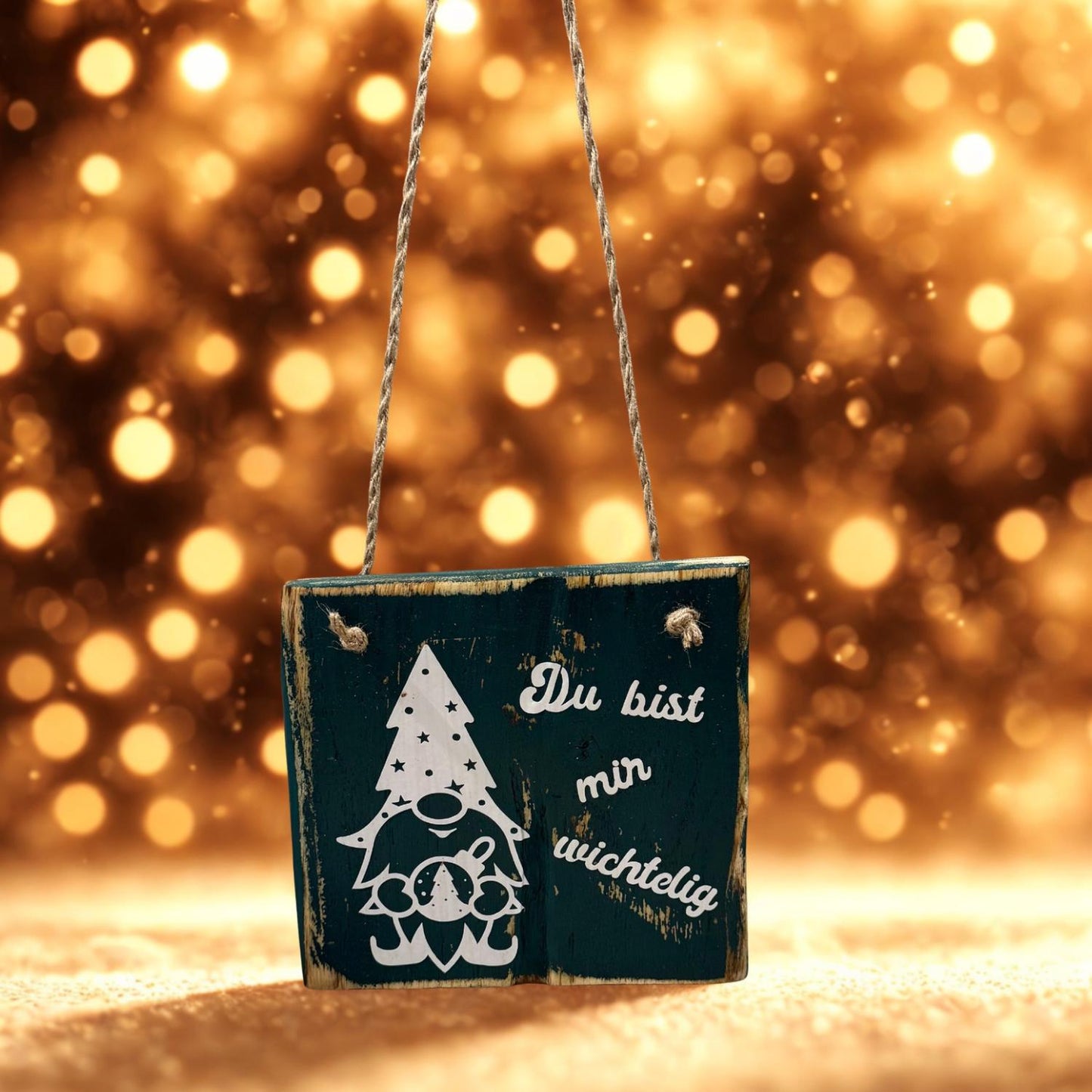 Holz Dekoschild Weihnachten 26 x 18,5 cm zum aufhängen - Türschild Weihnachten Handmade - skandinavische Weihnachtsdeko, Weihnachtsdeko Holz – Handmade aus Eichenholz massiv, Vinyl von Treibholzzauber79