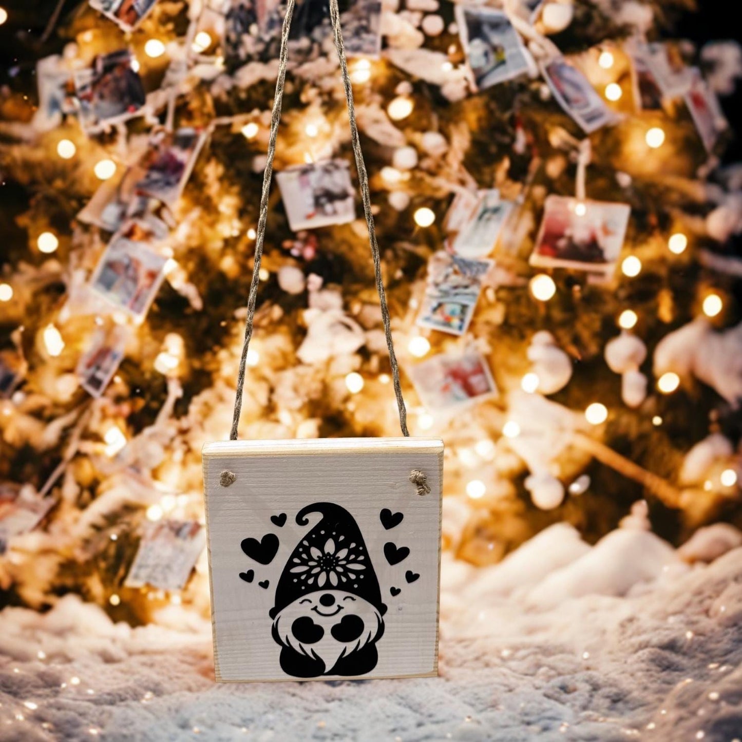 Holz Dekoschild Weihnachten 17 x 19 cm zum aufhängen - Türschild Weihnachten Handmade - skandinavische Weihnachtsdeko, Weihnachtsdeko Holz – Handmade aus Vinyl, Holz Lerche von Treibholzzauber79