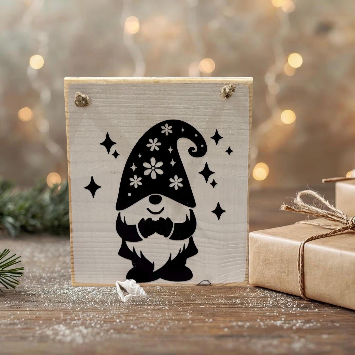 Holz Dekoschild Weihnachten 19 x 16 cm zum aufhängen - Türschild Weihnachten Handmade - skandinavische Weihnachtsdeko, Weihnachtsdeko Holz – Handmade aus Vinyl, Holz Lerche von Treibholzzauber79