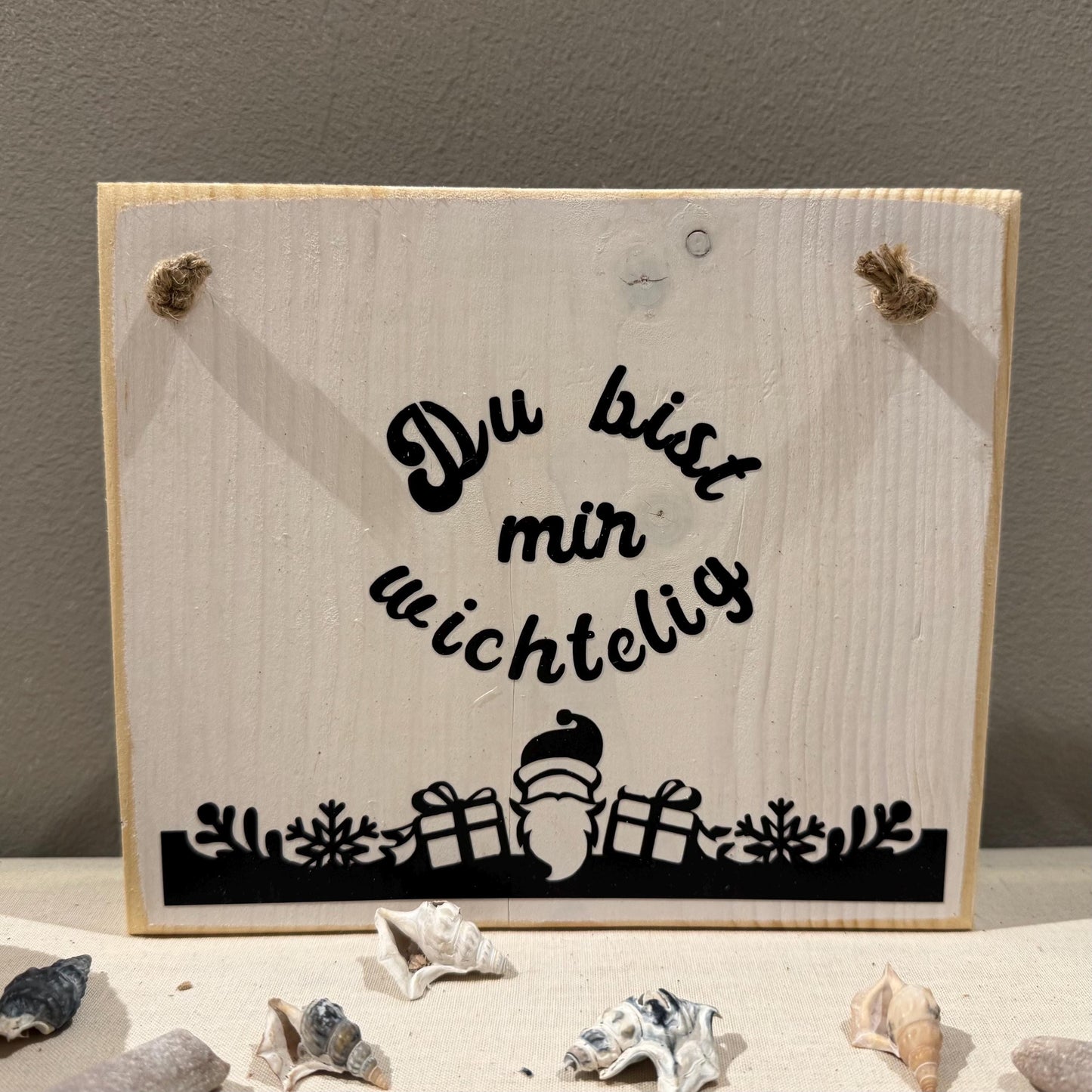 Holz Dekoschild Weihnachten 19 x 16 cm zum aufhängen - Türschild Weihnachten Handmade - skandinavische Weihnachtsdeko, Weihnachtsdeko Holz – Handmade aus Vinyl, Holz Lerche von Treibholzzauber79
