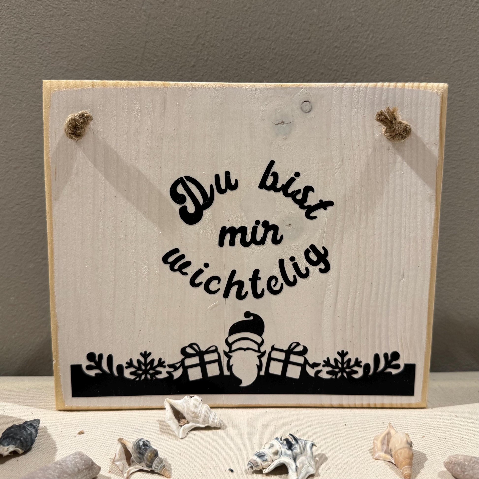 Holz Dekoschild Weihnachten 19 x 16 cm zum aufhängen - Türschild Weihnachten Handmade - skandinavische Weihnachtsdeko, Weihnachtsdeko Holz – Handmade aus Vinyl, Holz Lerche von Treibholzzauber79