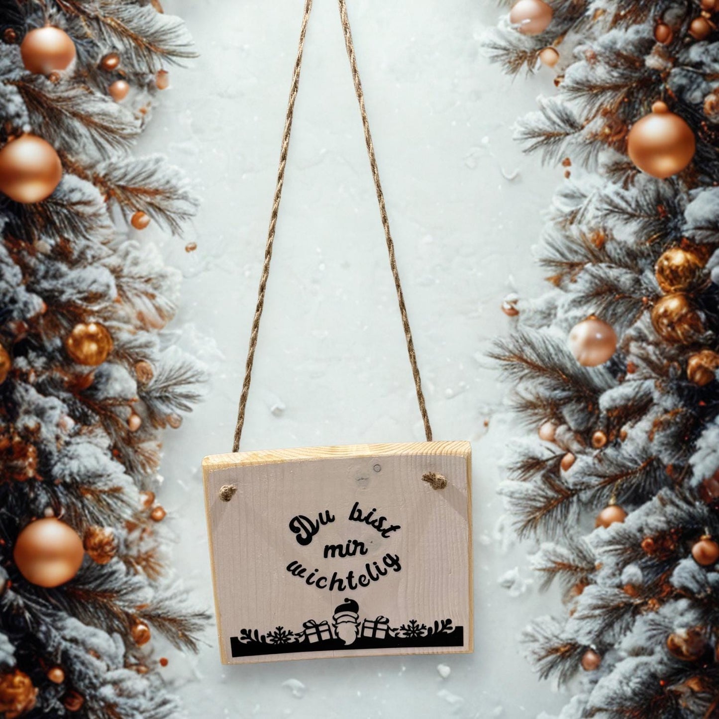 Holz Dekoschild Weihnachten 19 x 16 cm zum aufhängen - Türschild Weihnachten Handmade - skandinavische Weihnachtsdeko, Weihnachtsdeko Holz – Handmade aus Vinyl, Holz Lerche von Treibholzzauber79