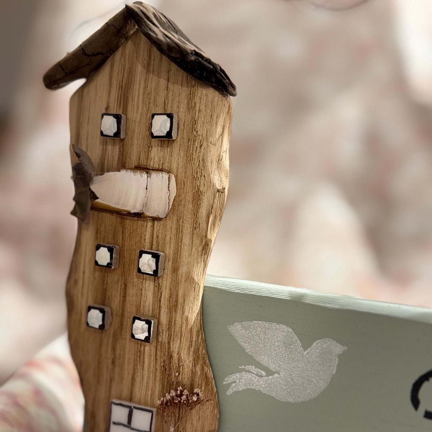 Familie Wanddeko Treibholz – Handgemachtes Holzschild skandinavisch – Geschenk Familie & Weihnachten – Maritime Deko nordisch