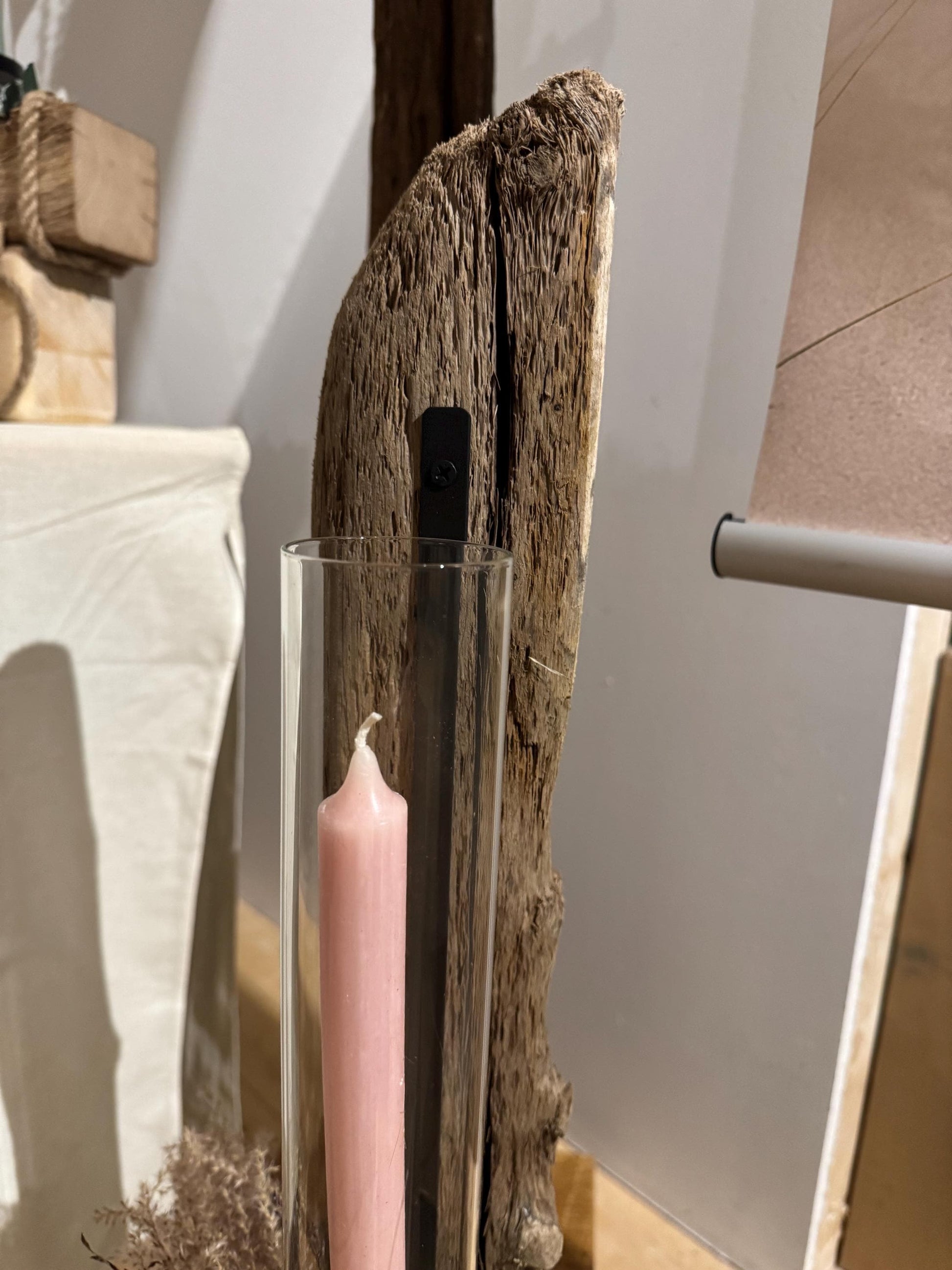 Treibholz Kerzenständer Driftwood Candle Holder Nordic Natural Decor Handmade Unique Floor Candle Holder Scandi Coastal