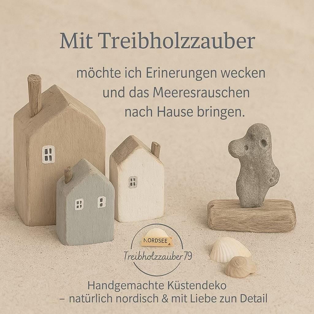 Beleuchtete Maritime Deko im Rahmen 30x10x25 cm – Handgemachte Küstenszene mit USB-Licht | Handmade von Treibholzzauber79
