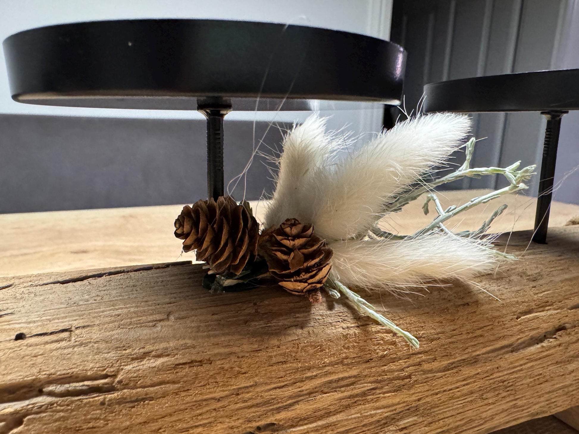 Adventskerzenhalter aus Treibholz | Nordic Driftwood Candle Holder | Handmade Christmas Deco