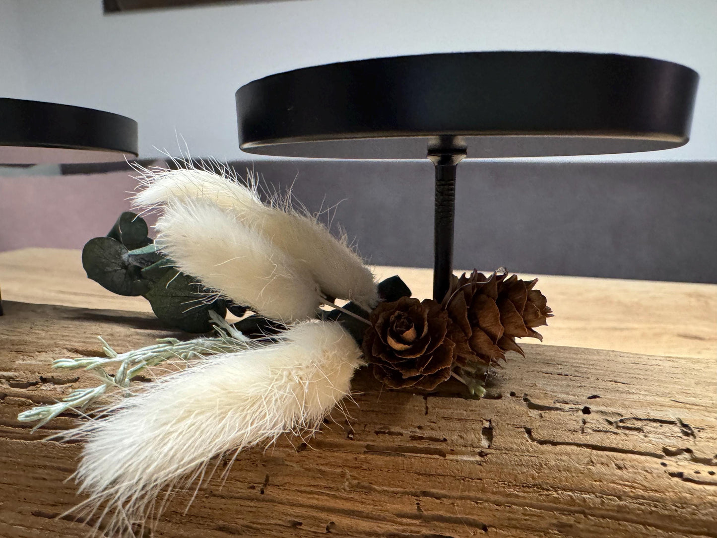 Adventskerzenhalter aus Treibholz | Nordic Driftwood Candle Holder | Handmade Christmas Decor – Handmade aus Treibholz