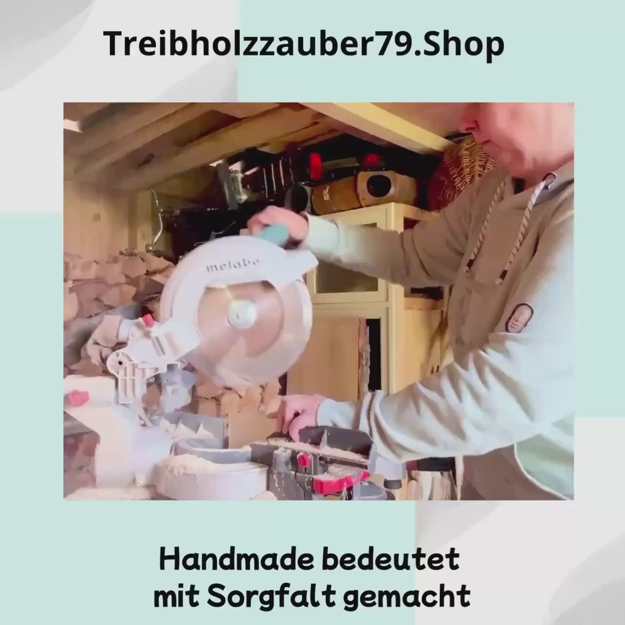 Vater & Sohn Dekohaus aus Treibholz – Handmade Driftwood Art | Geschenkidee Vatertag und Weihnachten