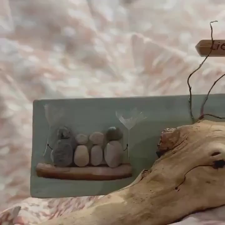 Treibholz Wanddeko 68 cm | Driftwood Wall Art | Maritime Holzhaus Deko | Nordic Coastal Decor | Handmade Christmas Decoration