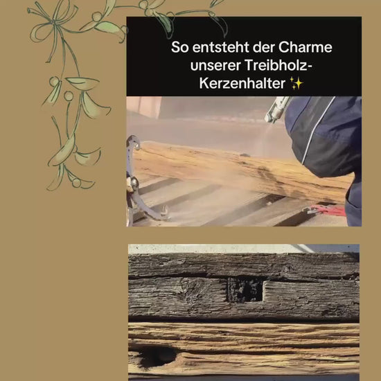Kerzenhalter aus Treibholz | Driftwood Candle Holder | Handmade Nordic Spring Decor